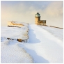 slides/Late Winter light.jpg winter sussex east snow coast beachy head lighthouse eastbourne rocks water ocean people person clouds storm cliffs pebbles red white blue Late Winter light